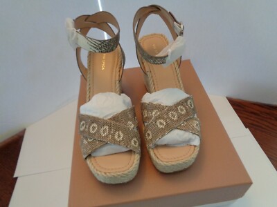 NEW VIA SPIGA SESILIA WOMENS 9M BLANC WHITE LEATHER