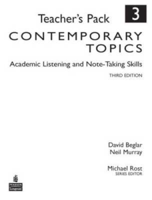 Contemporary Topics 3: Academic Listening and Note-Taking Skills, Te - VERY GOOD