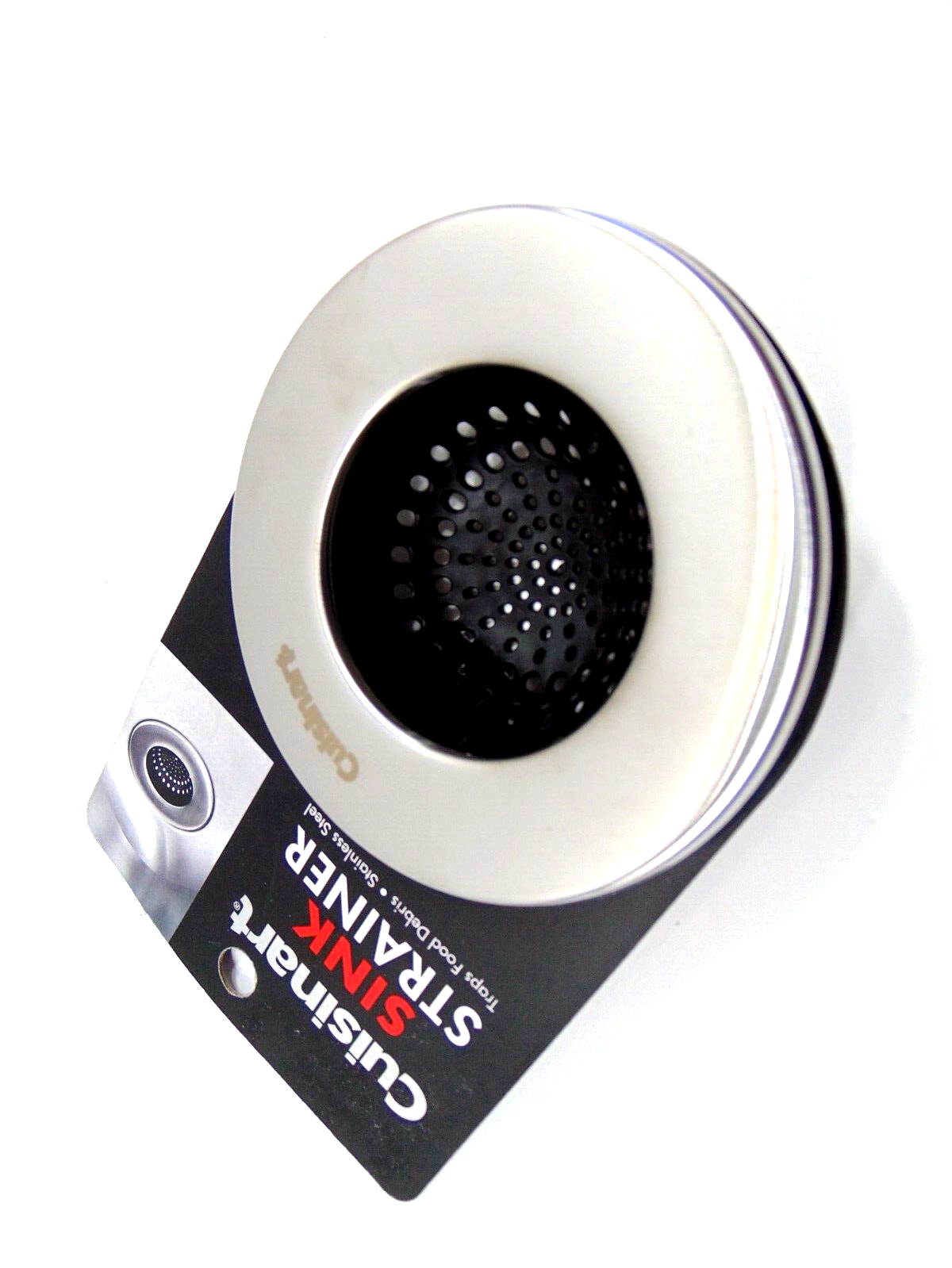 Cuisinart Sink Strainer Stainless Steel Silicone Food Catcher Drain