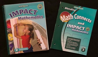 2nd Grade MATH CONNECTS & IMPACT MATHEMATICS - TEACHER GUIDES (2 books) 