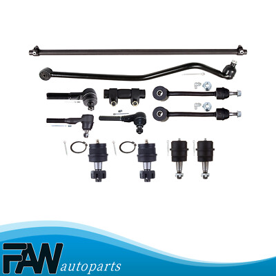 Fits Jeep Wrangler Ball Joint Track Bar Sway Bar Tie Rod Adjusting Sleeve 12Pcs