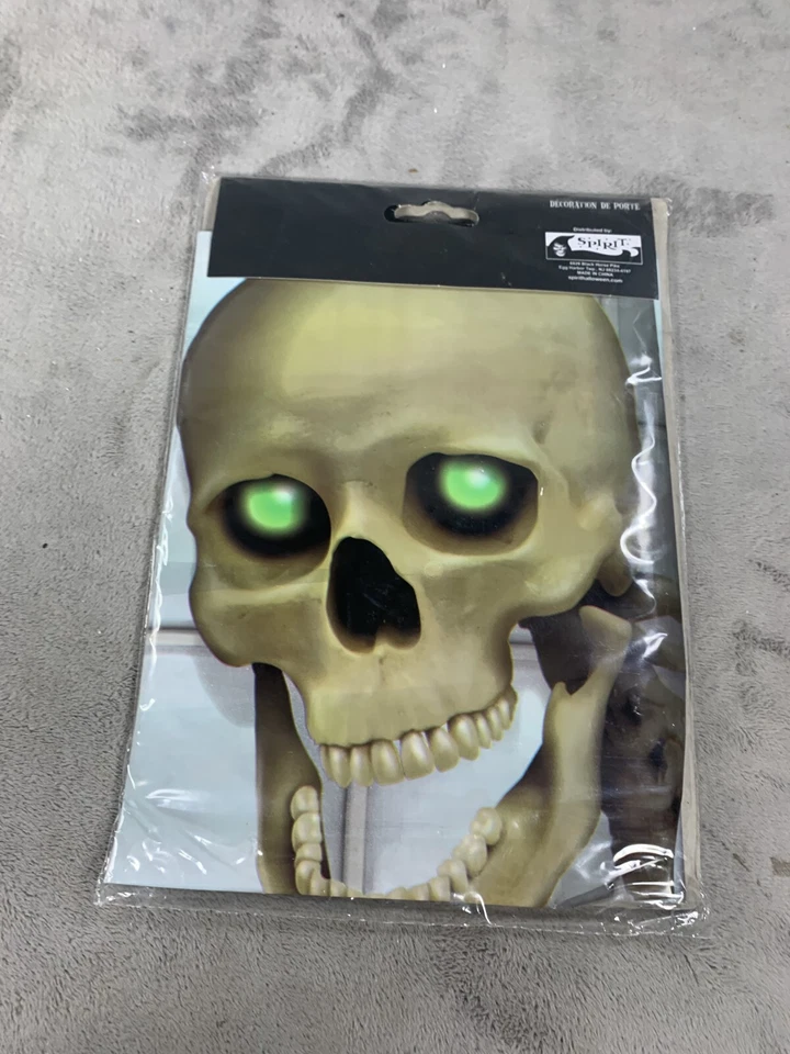 Accesorio de fiesta con cubierta de puerta de baño esqueleto Foto 2 de 2