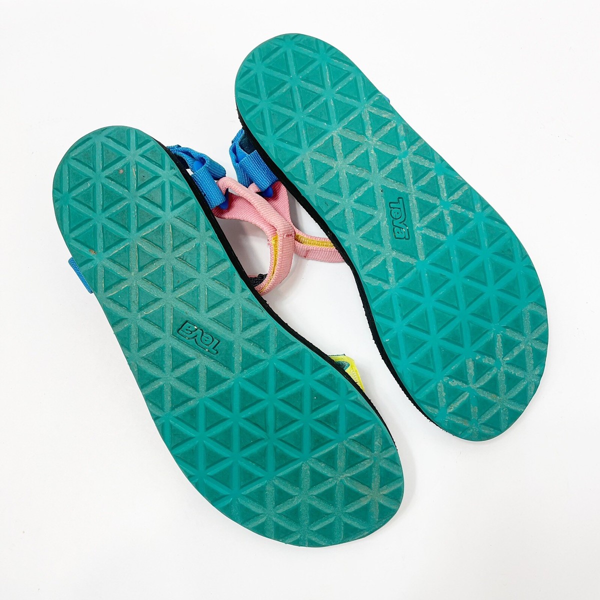 Teva Original Universal retro 90s Multi Colorway hook & loop festival Sz 9 TEVA Big Kids Size 4 Original Universal 90s Multi Color  main image 2