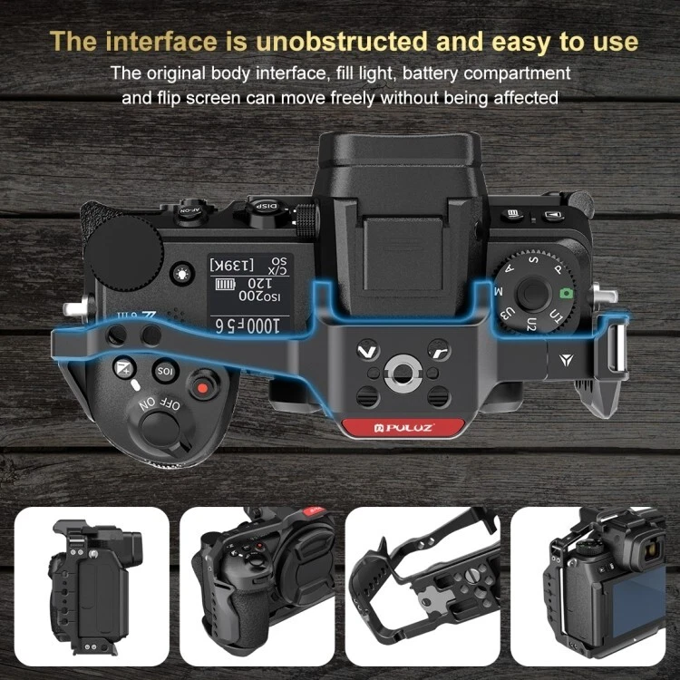 Metal Camera Cage Stabilizer Rig Mount case Cover Kit Grip For Nikon Z6III/ Z6II - Image 4 of 4