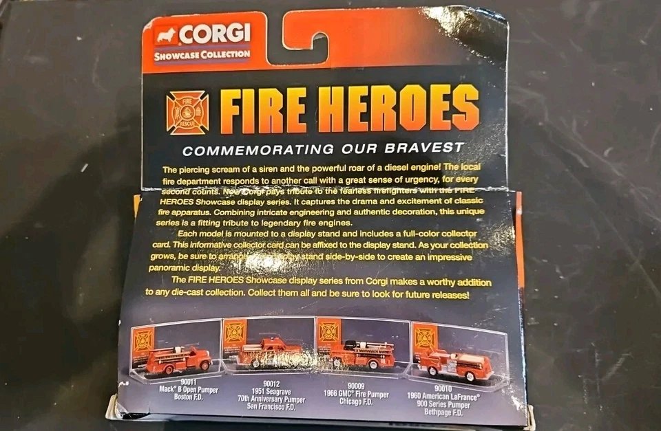 Brand New 2002 Corgi Fire Heroes 2 Different Fire Trucks  CS90009,90012 - Image 4 of 4