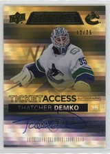 2024 Credentials 2024-25 Upper Deck Update Yellow 12/25 Thatcher Demko Auto 12ll