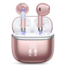 Audifonos Inalambricos Bluetooth 5.4 Auriculares Para iPhone y Samsung Rosado
