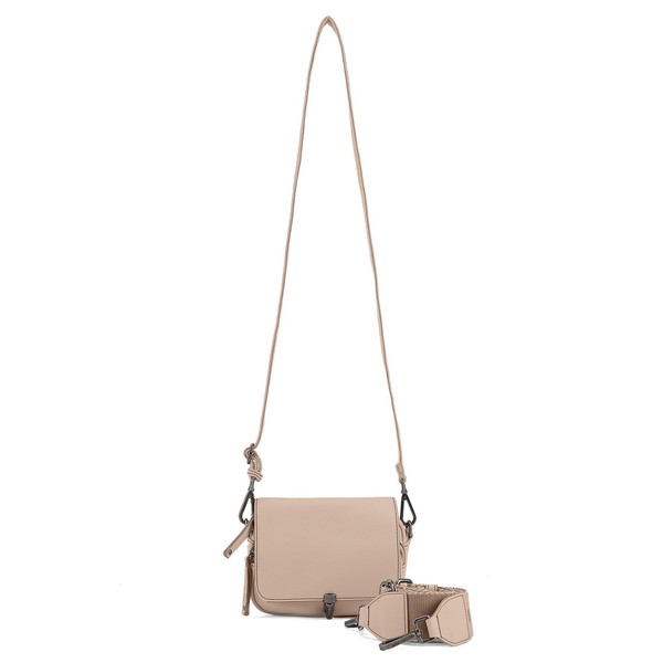 Fredsbruder Bestie UmhäNgetasche Leder 20Cm #Fsb-227-3379C (Powder Taupe)-image