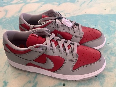 NIKE DUNK LOW QS VARSITY RED/SILVER MENS 10 ***NWOB***
