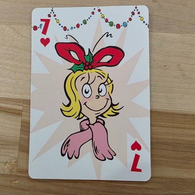 CINDY LOU WHOO~ Seven of Hearts~ Grinch Playing Card~SINGLE