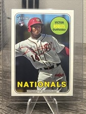 RED INK ! /69 MINT 2018 VICTOR ROBLES TOPPS HERITAGE AUTO RC ROOKIE CLEAN!!!!