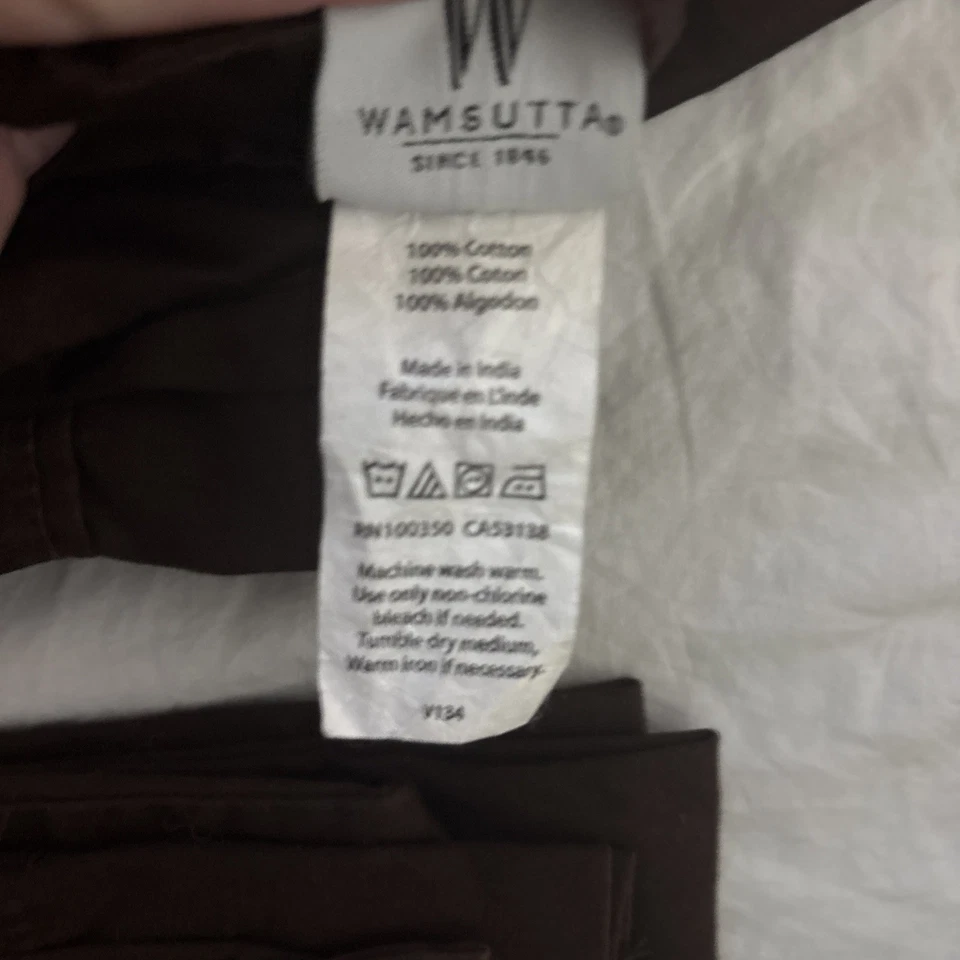 Wamsutta Dream Zone Pima Algodón Marrón Oscuro King Set Funda de Almohada Plana Ajustable Foto 4 de 4