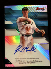 2017 Bowman's Best REFRACTOR AUTO Kevin Merrell item 12