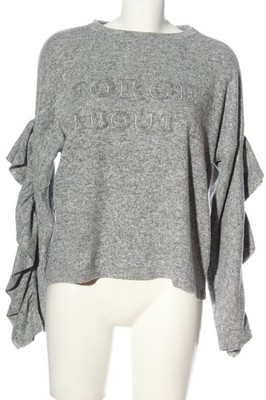 MANGO BASICS Feinstrickpullover Damen Pullover Gr. DE 38 hellgrau Casual-Look
