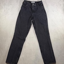 Abercrombie  Fitch Curve Love 90s Straight Ultra High Rise Jeans Black 29/8L