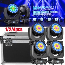 380W Moving Head Stage Light LED RGBW Zoom Beam Wash Lighting DMX DJ Disco Case