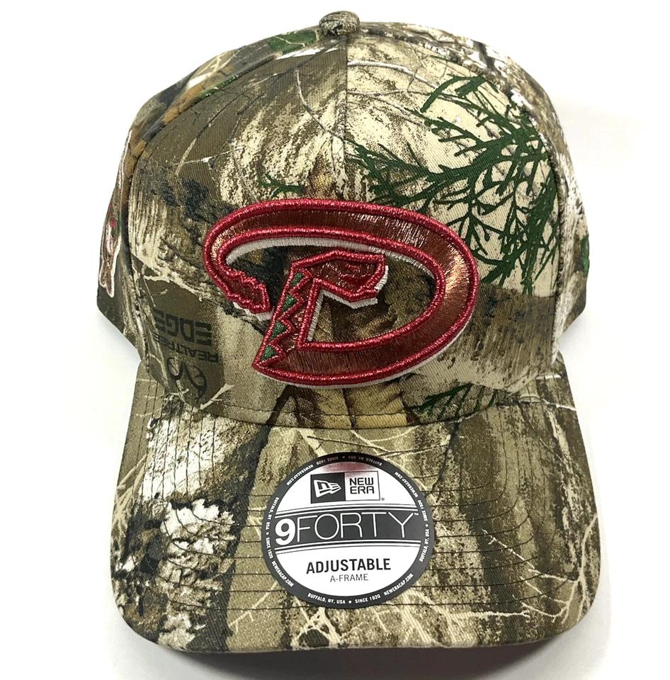 New Era AZ Diamondbacks Exclusive REAL TREE CAMO 9FORTY A-Frame Snapback Hat Cap - Image 2 of 4