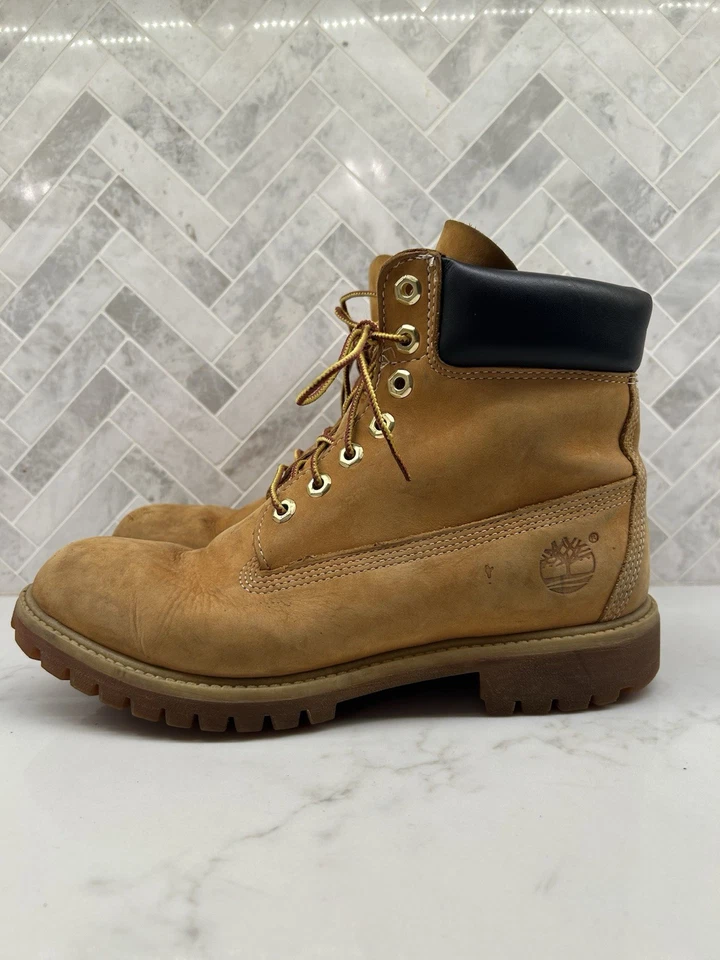 Timberland Premium 6" 6 Inch Waterproof Boots 10061 Wheat Mens Size 9 M 9M - Image 4 of 4