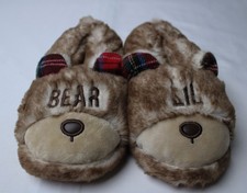 Dearfoams Kid's Lil Bear Closed Back Slippers JL3 Frost Size US:9-10 UK:8-9