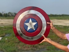 Captain America  s Shield Metal 24' MCU Captain America Shield Movie Prop Legends