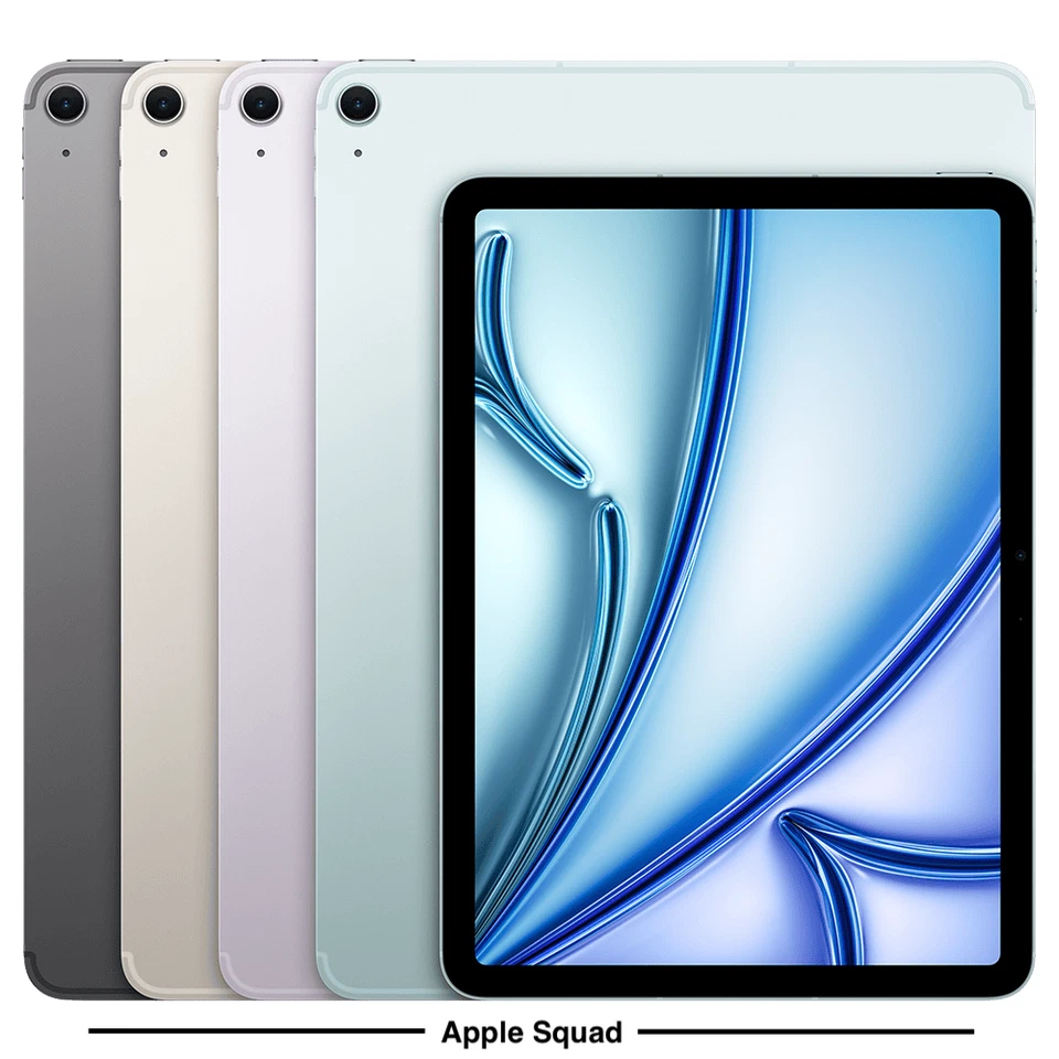 2025 APPLE IPAD AIR 11" M3 128GB WIFI A3266 GREY BLUE STARLIGHT PURPLE UVP:599£