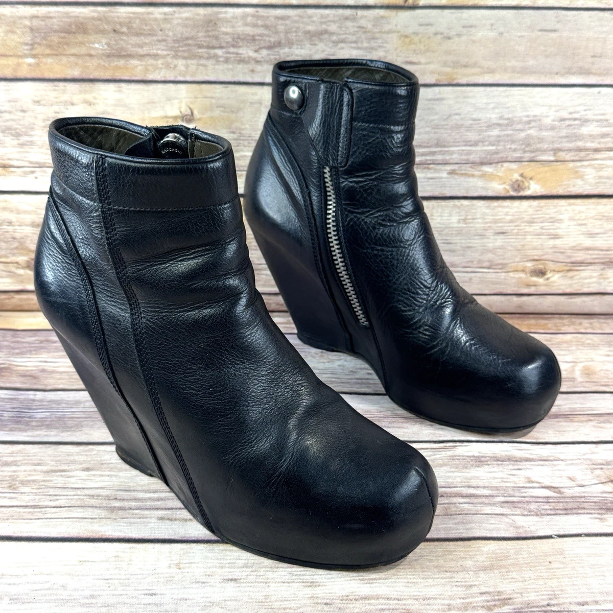 Rick Owens Black Wedge Boots for Women for sale | eBay