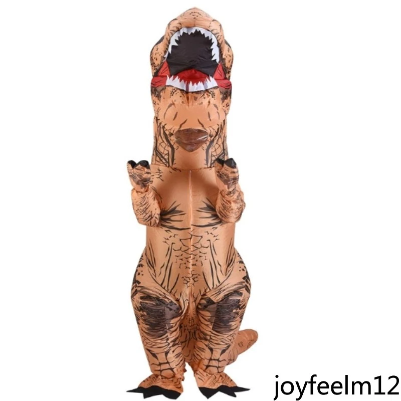 恐龙充气服装成人/儿童套装套装万圣节角色扮演派对 — 第 4/4 张图片