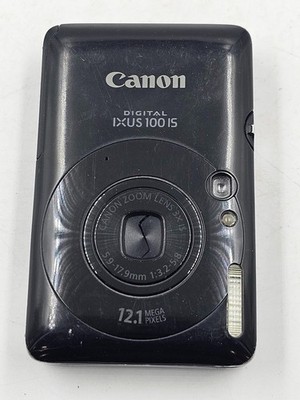 Canon IXUS 100 IS 12.1 MP Digitalkamera Schwarz - Funktionstüchtig
