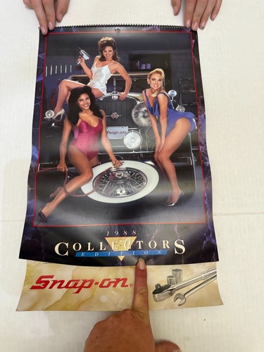 Vintage 1988 Snap On Automotive Tools Collectors Pin Up Calendar