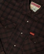 DIXXON Flannel Co, TOBACCO, Brown Check Plaid Flannel Shirt, XL, NIB, Pre-Sale