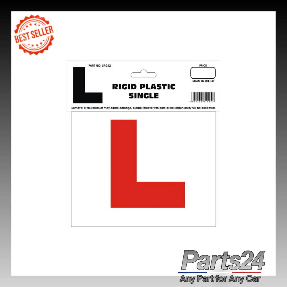 L Plate for Learner Drivers Quality Screen Printed Plastic - Castle Promotions