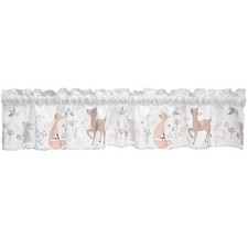 Bedtime Originals Deer Park Gray Window Valance - Deer/Fox