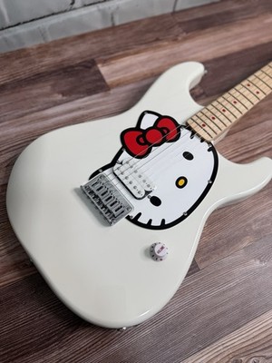 2024 Squier Hello Kitty Stratocaster White Electric Guitar