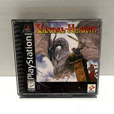 Konami Vandal Hearts (PS1) NTSC-U/C M 1 Disc and manual. ( CRACKED CASE)