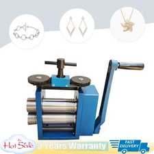 Manual Combination Rolling Mill Machine Jewelry Metal Tools Equipments NEW 75mm