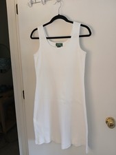 Lauren By Ralph Lauren white tank dress SZ M