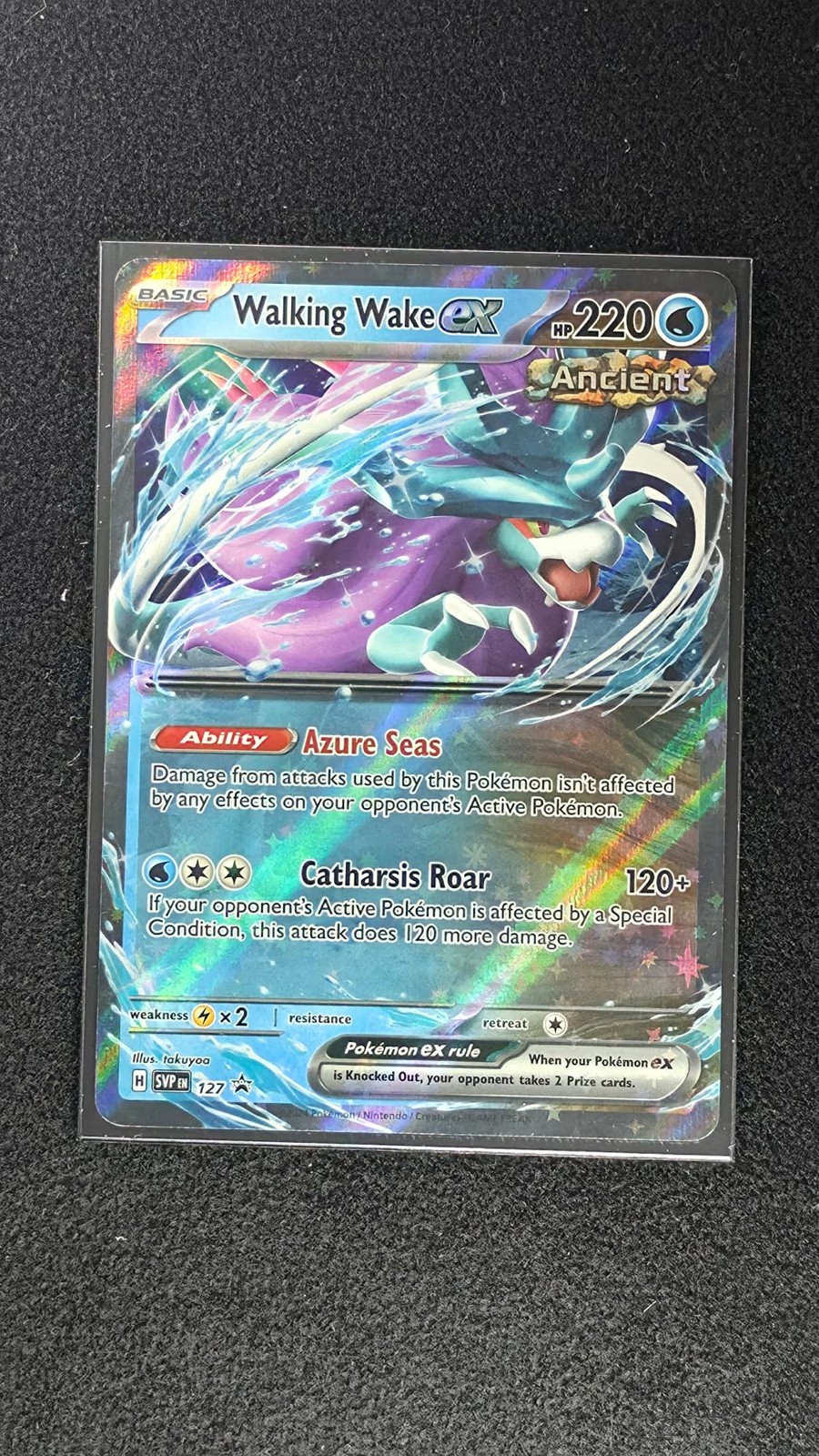 WALKING WAKE EX | 127 | HOLO BLACKSTAR PROMO P NM/M | SCARLET & VIOLET