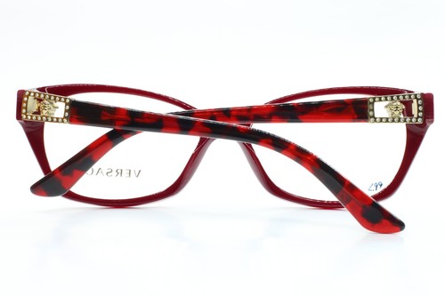 Versace VE3170B 5026 Red Swarovski Crystals Luxury Italy Eyeglasses 52-16-135mm - Picture 5 of 8