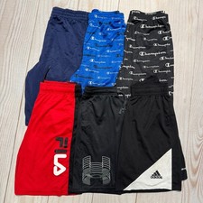 Lot Of 6 Boys Youth XL 14-16 Athletic Shorts Under Armour Adidas Champion etc.