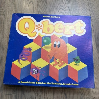 Q*BERT 1983 Qbert Arcade Board Game by Parker Brothers RARE Complete
