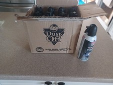 12 pk Compressed Air Computer TV Gas Cans Duster 10 oz Dust Off Keyboard Laptop