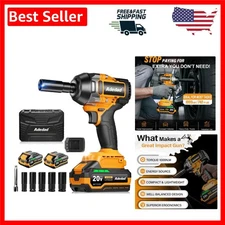 1000N.m Cordless Impact Wrench 1/2 inch,20V 740ft-lbs High Torque Impact Gun ...