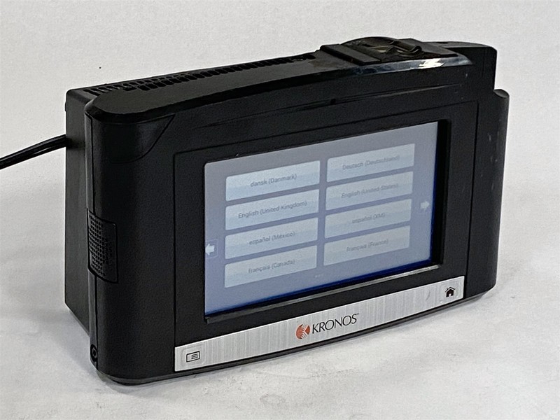 Kronos ADP InTouch 9100 Time Clock 8609100-008 w/ Fingerprint + ID Badge Reader