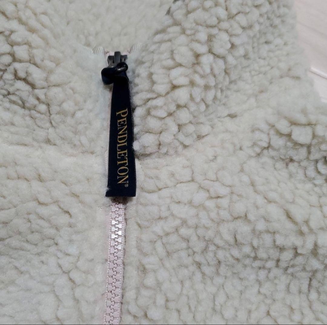 Pendleton x Bafurow Native Pattern Boa Jacket Bei… - image 3