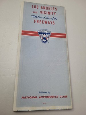 National Automobile Club Map Of Los Angeles And Vicinity