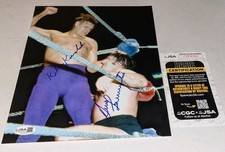 Killer Kowalski vs Bruno Sammartino Signed 8x10 Wrestling JSA Certified 