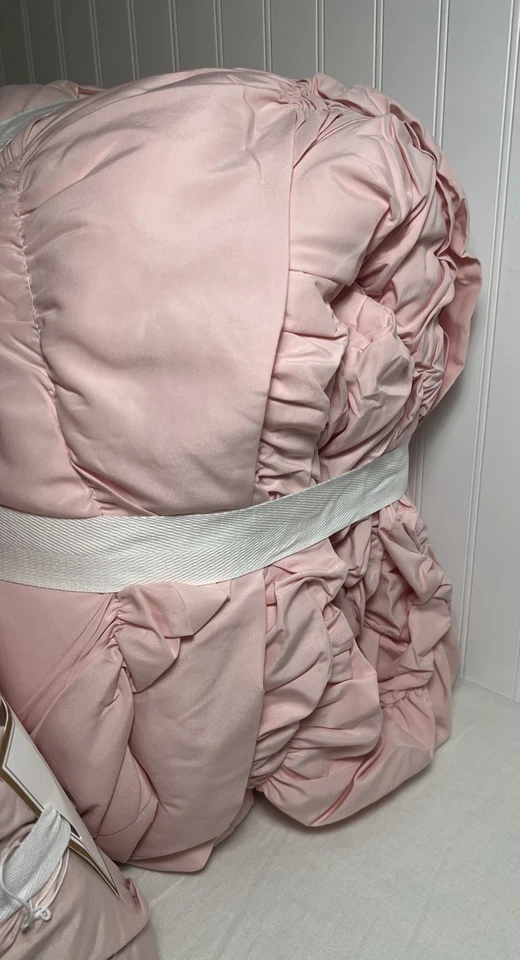 NEW Pottery Barn Teen Whimsical Waves TWIN Comforter & Sham PINK QUARTZ BLUSH - Image 3 of 3