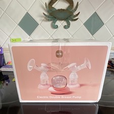 NCVI Double Electric Breast Pump AM8782-US with Bottles Nursing Pad, Pink
