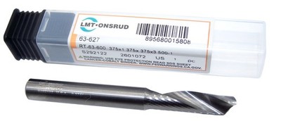63-627 Onsrud 3/8'' Carbide 1 Flute Router for Aluminum .375'' Diameter 1.375'' FL