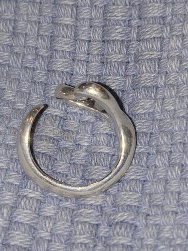 Tiffany & Co. Elsa Peretti Open Heart Ring in 925 Sterling Silber Größe 5 COA - Bild 4 von 5